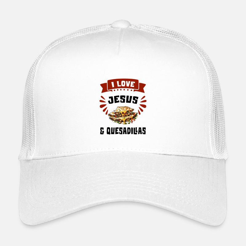 I Love Jesus And Quesadillas Mexico Kids’ Trucker Cap