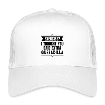Exercice ? Quesadilla Aliments mexicains - Casquette trucker enfant - blanc - Devant