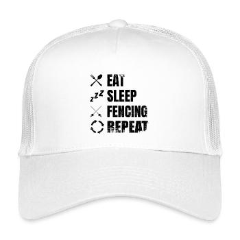 Motivation Fechten - Kinder Trucker-Cap - Weiß - Vorne