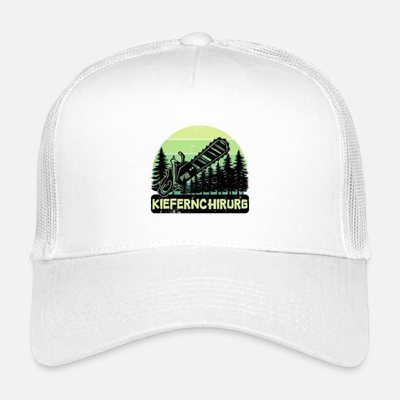 Bûcheron déclaration bois scie arbre boiseries Casquette trucker enfant