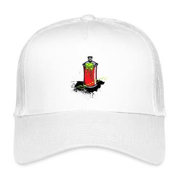 Kunst Strassenkunst Zeichnen Graffiti Spraydose - Kinder Trucker-Cap - Weiß - Vorne