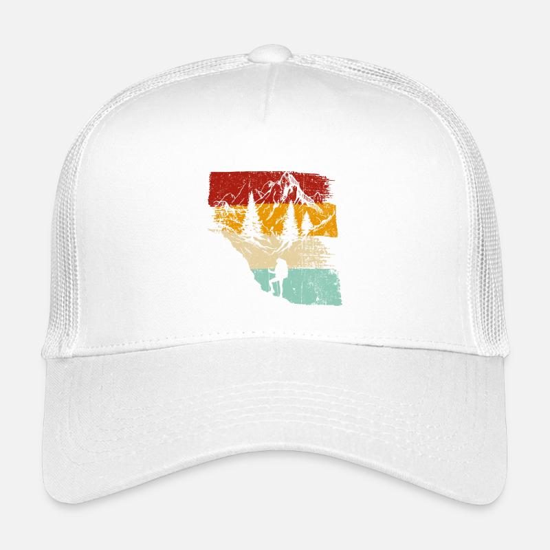 Sonnenuntergang Wald Trek Retro Kinder Trucker-Cap