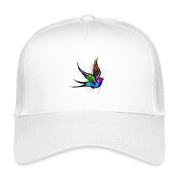 Vogel Kunst Graffiti Zeichnen Illustration - Kinder Trucker-Cap - Weiß - Vorne
