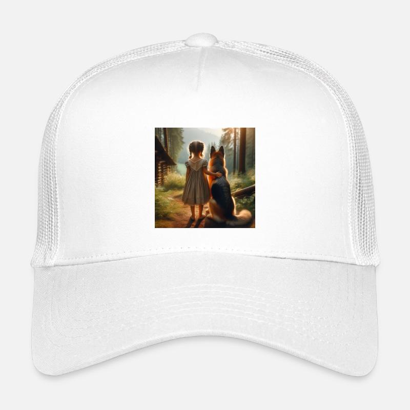 German Shepherd Art Kids’ Trucker Cap