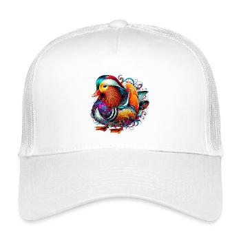 Mandarin duck - Kids’ Trucker Cap - white - Front