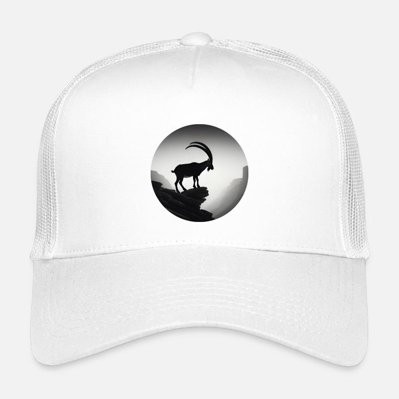 Steinbock - Kinder Trucker-Cap - Weiß