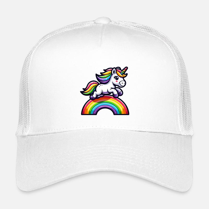 Radiant Rainbow Unicorn: The Magical Mare Kids’ Trucker Cap