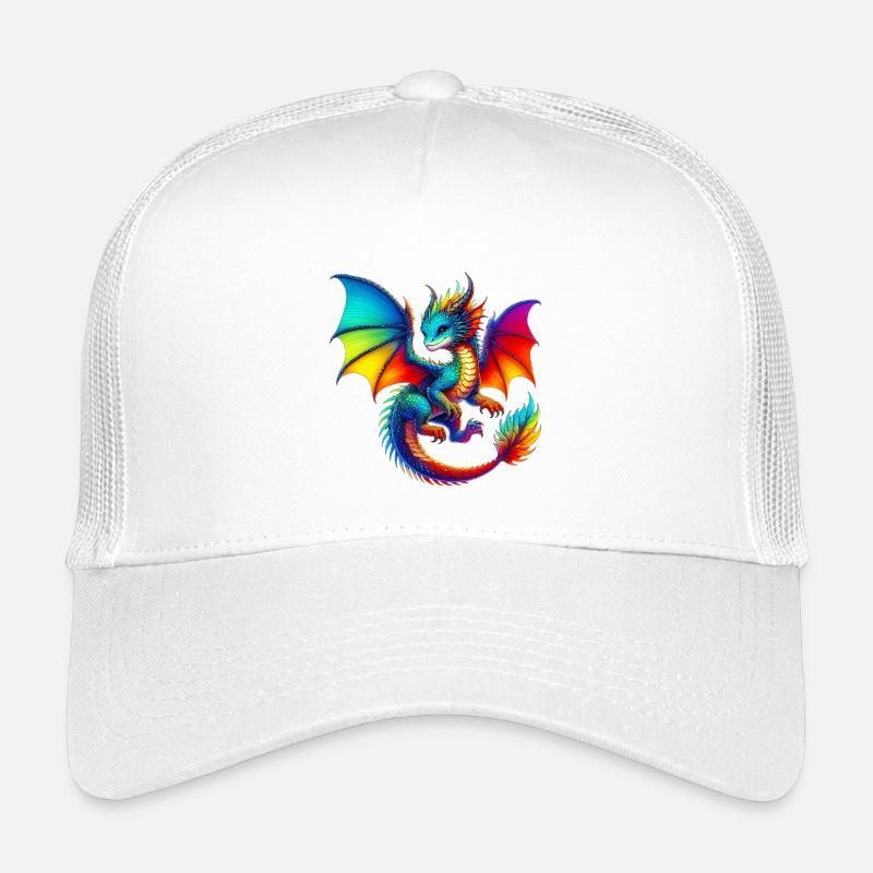 Drache - Kinder Trucker-Cap - Weiß