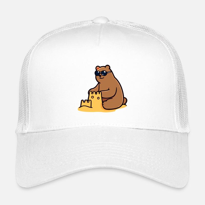 Beachside Bear: The Sandy Castle King Kids’ Trucker Cap