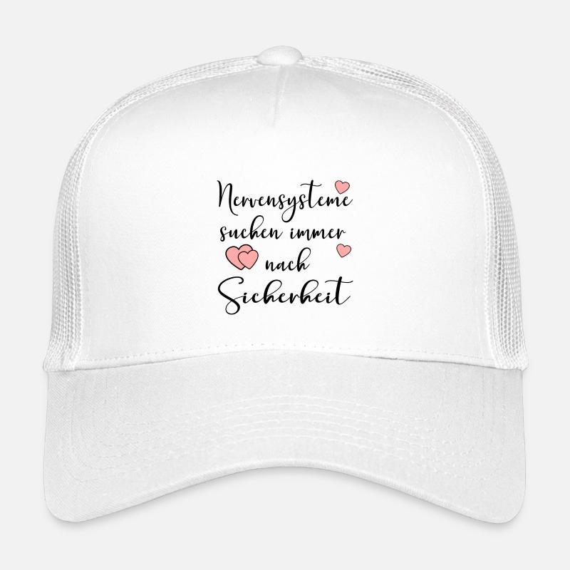 NERVENSYSTEME SICHERHEIT - Kinder Trucker-Cap - Weiß