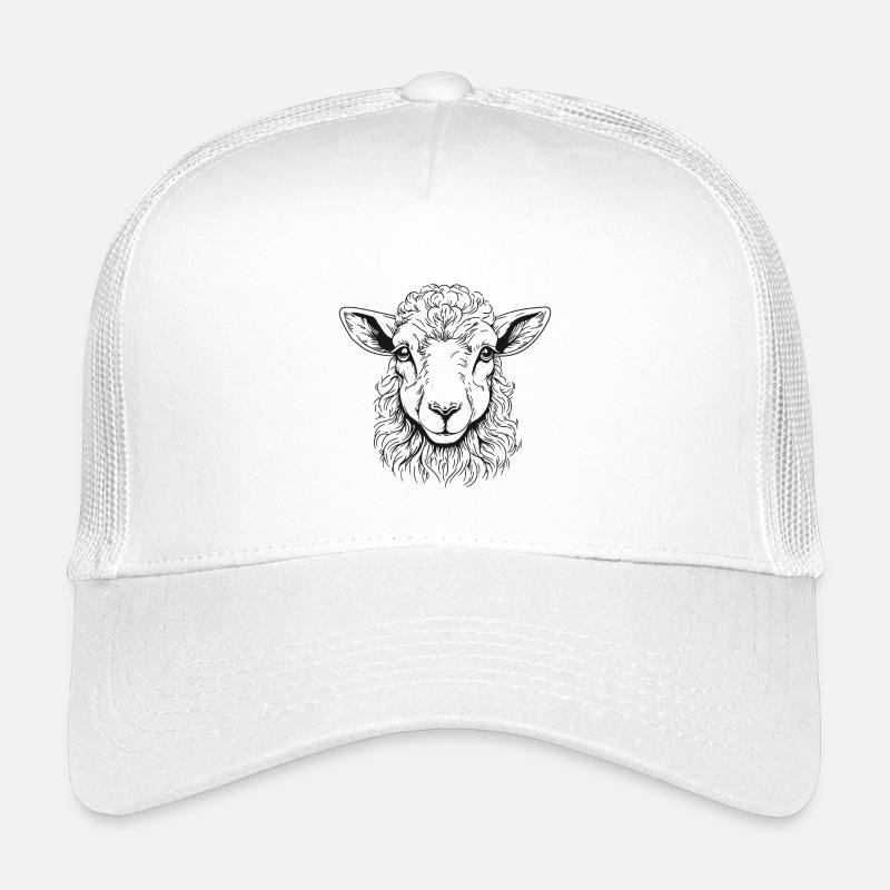 Lamb Portrait Kids’ Trucker Cap