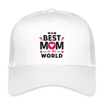 Meilleure maman du monde - Casquette trucker enfant - blanc - Devant