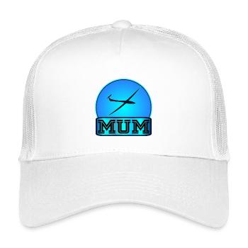 SEGELFLUGPILOTIN MAMA - Kinder Trucker-Cap - Weiß - Vorne