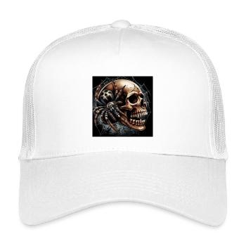 Skull and Spider - Kids’ Trucker Cap - white - Front