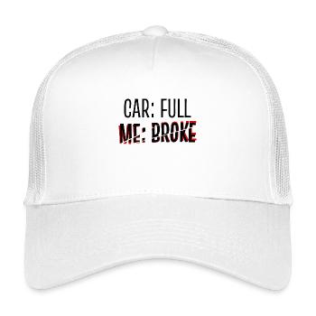 Ravitaillement en carburant dictons amusants Station-service Voiture à essence - Casquette trucker enfant - blanc - Devant