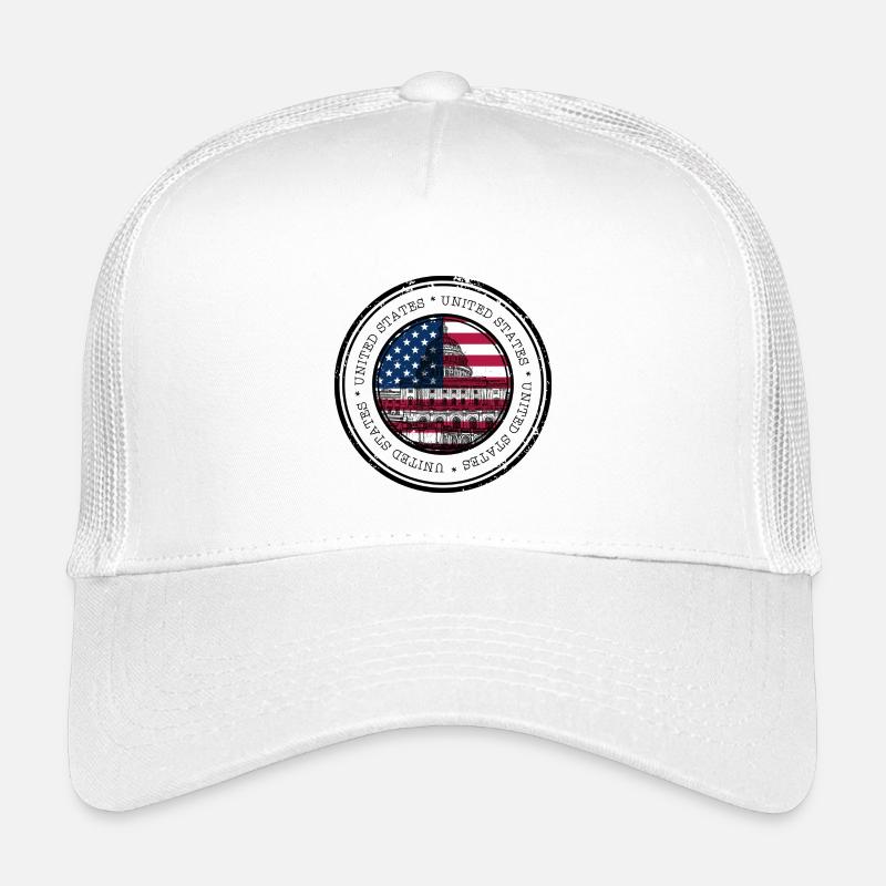 Drapeau du Capitole Cercle Emblème Casquette trucker enfant