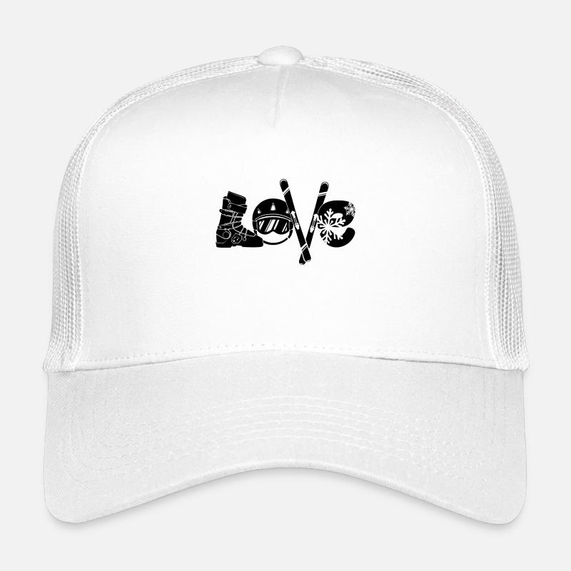 Wintersport Spruch Eishockey Schifahrer Schnee Kinder Trucker-Cap