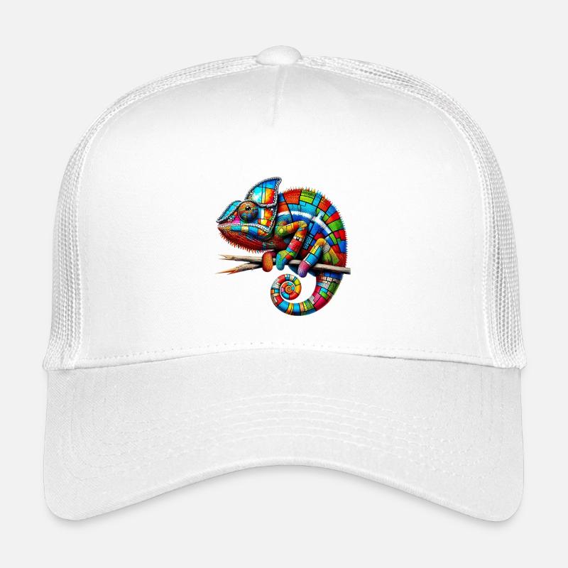 Chamäleon Mondrian Kinder Trucker-Cap