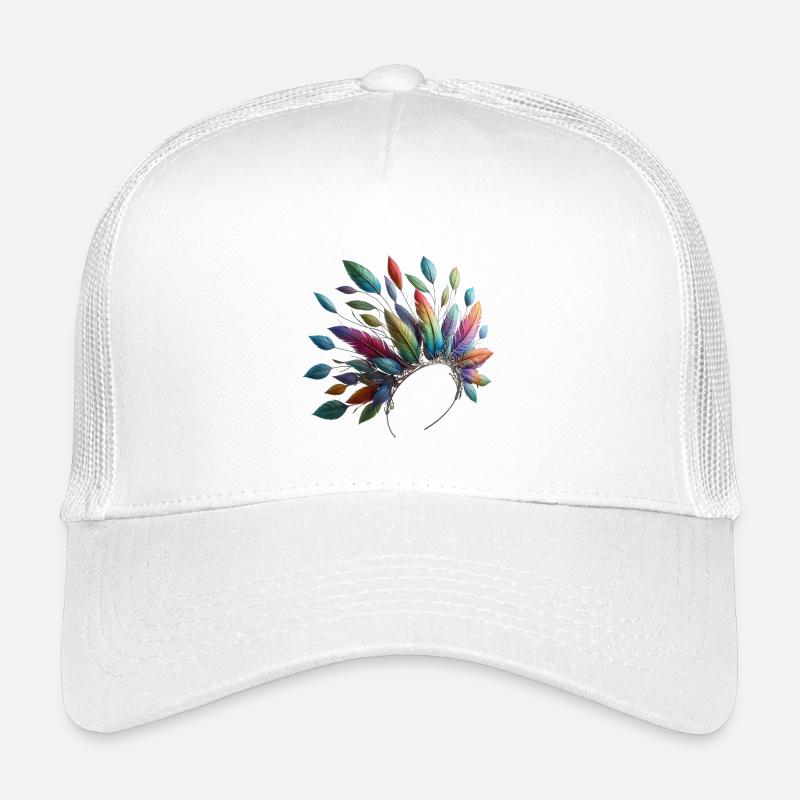Farbenfrohe Federn. Lebendig und detailreiche Kinder Trucker-Cap