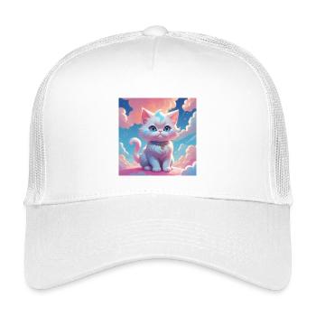 Kitten - Kids’ Trucker Cap - white - Front