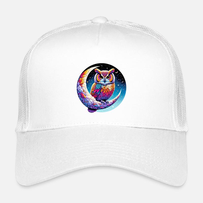 Hibou sur la Lune Casquette trucker enfant