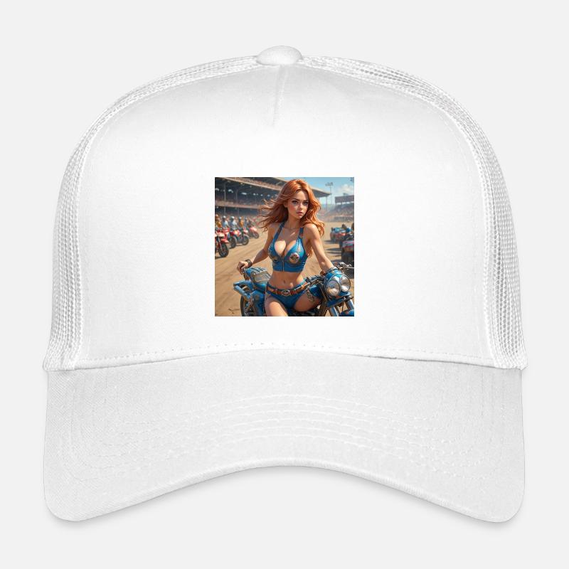 Dirt Track Diva - Kinder Trucker-Cap - Weiß