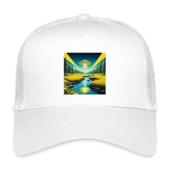 OVNI - Casquette trucker enfant - blanc - Devant