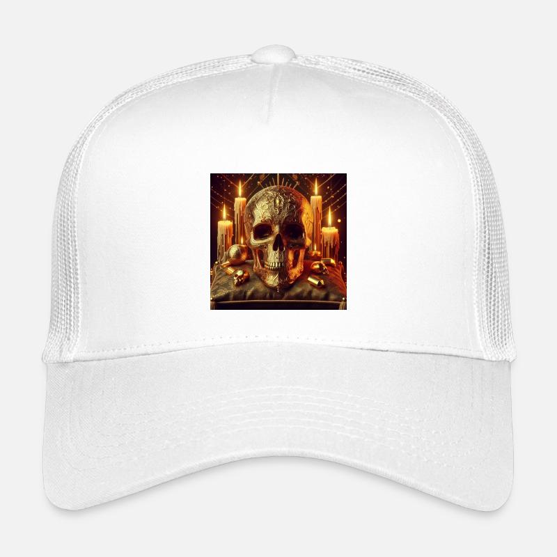 Crâne d’or Casquette trucker enfant