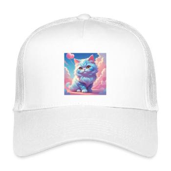 Kitten - Kids’ Trucker Cap - white - Front