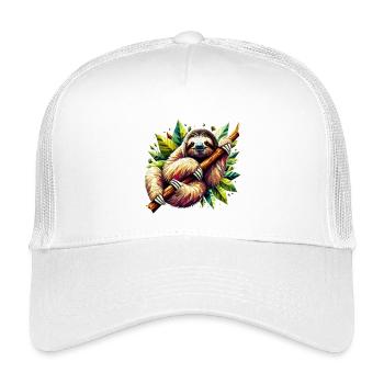 Paresseux polygonal - Casquette trucker enfant - blanc - Devant