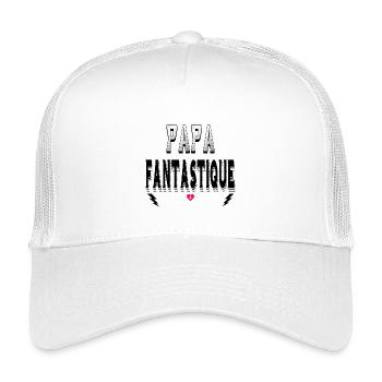 Papa Fantastique - Casquette trucker enfant - blanc - Devant