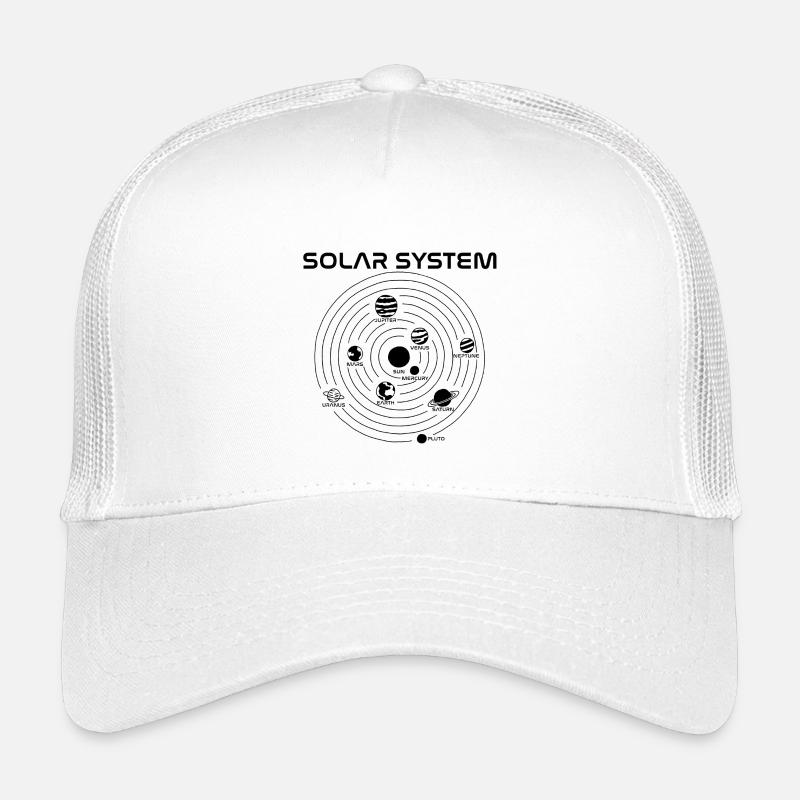 Carte du système solaire (noir) Casquette trucker enfant