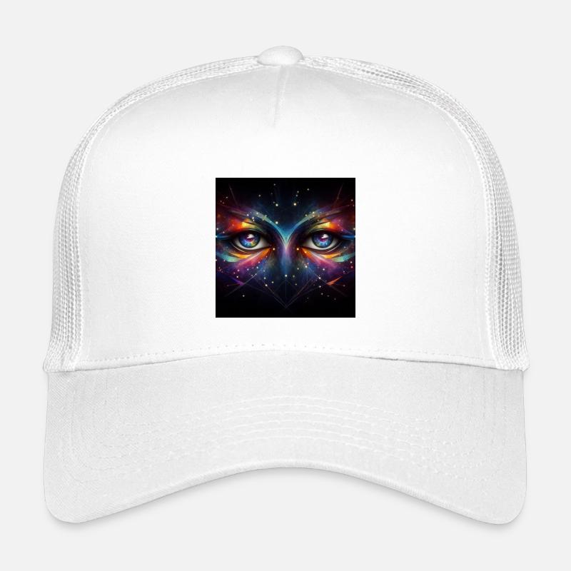 Augen 3 - Kinder Trucker-Cap - Weiß