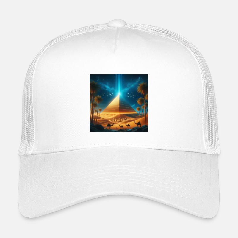 Pyramide 8 - Kinder Trucker-Cap - Weiß