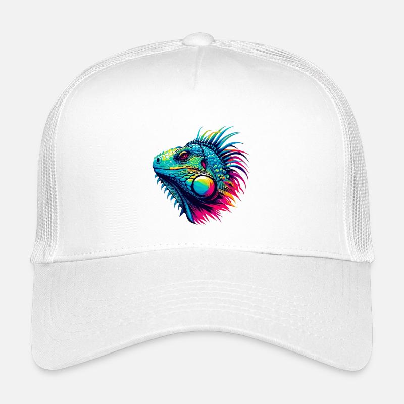 Leguan - Kinder Trucker-Cap - Weiß