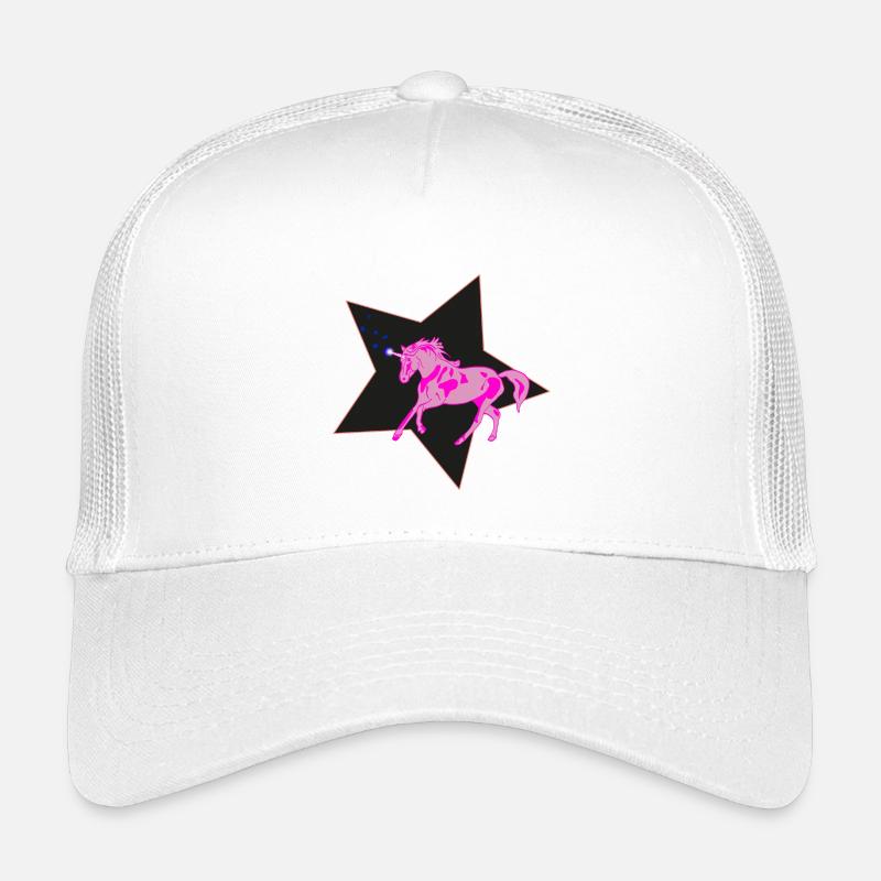 Einhorn - Kinder Trucker-Cap - Weiß