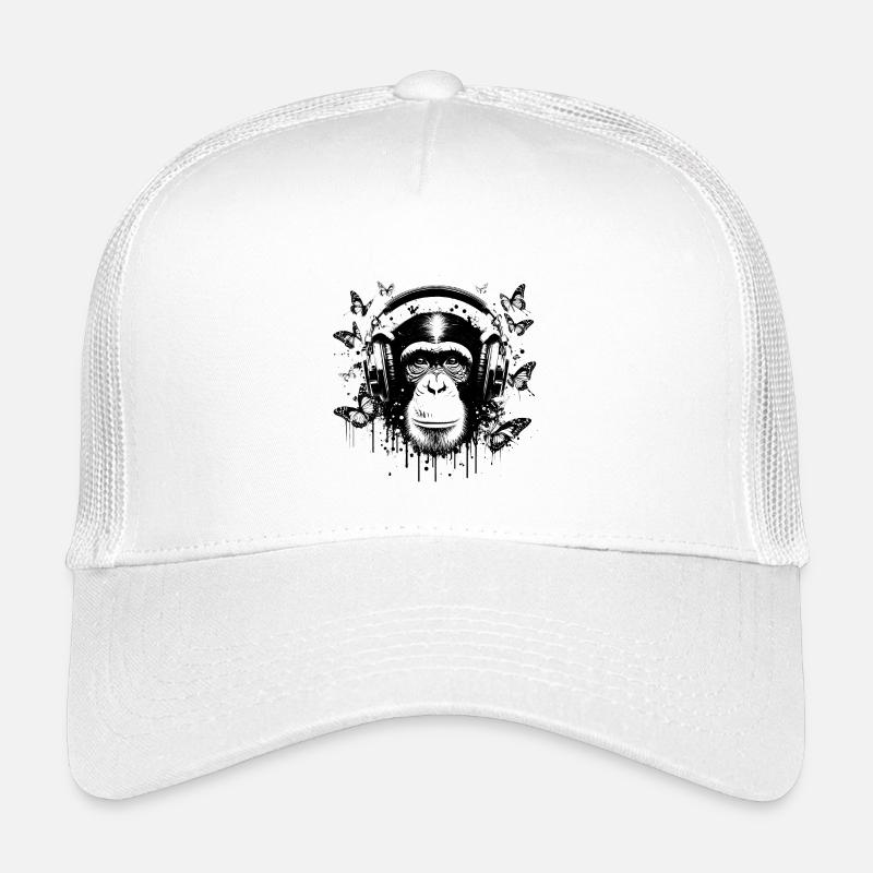 GROOVIN' MONKEY MIT KOPFHÖRERN Kinder Trucker-Cap