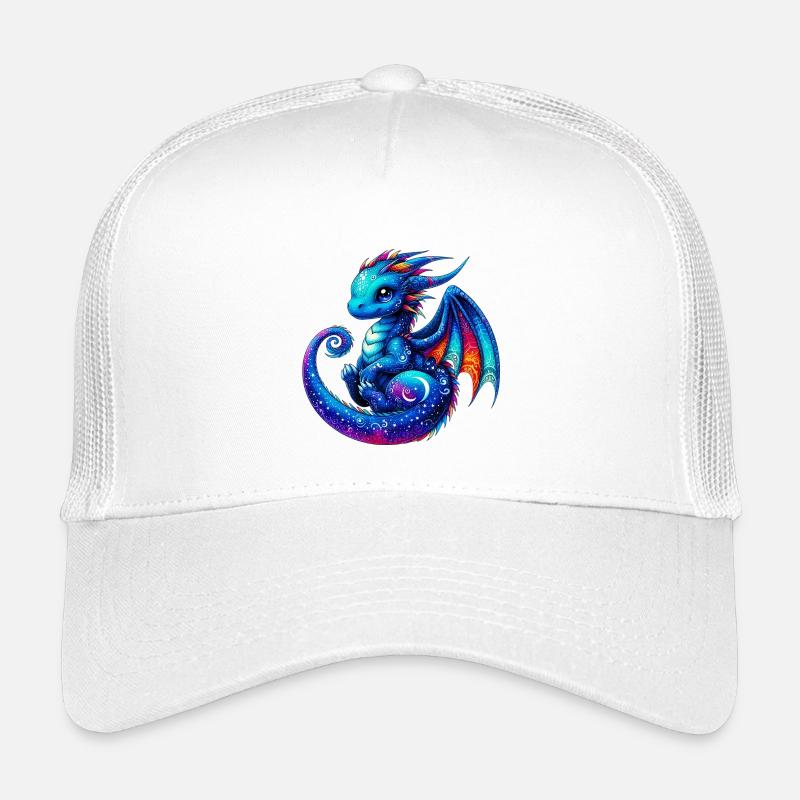 Drache - Kinder Trucker-Cap - Weiß