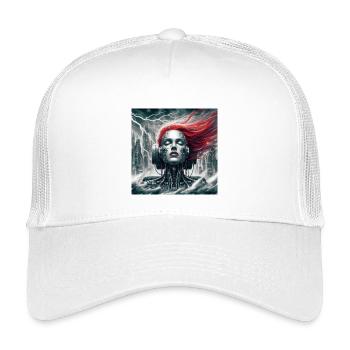 Die Megalopolis - Kinder Trucker-Cap - Weiß - Vorne