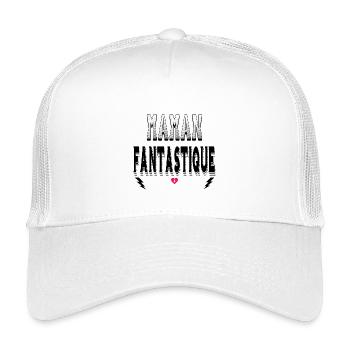 Maman Fantastique - Casquette trucker enfant - blanc - Devant