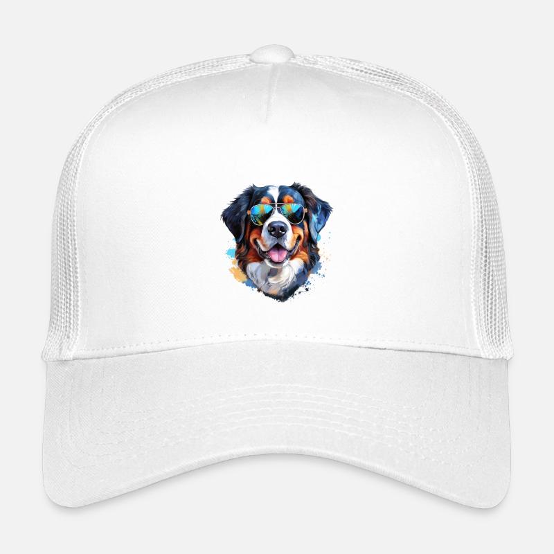 Bouvier bernois avec lunettes de soleil Casquette trucker enfant