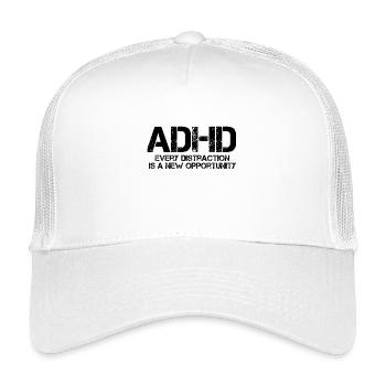 ADHS - Kinder Trucker-Cap - Weiß - Vorne