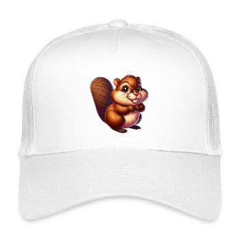 Bieber - Kinder Trucker-Cap - Weiß - Vorne