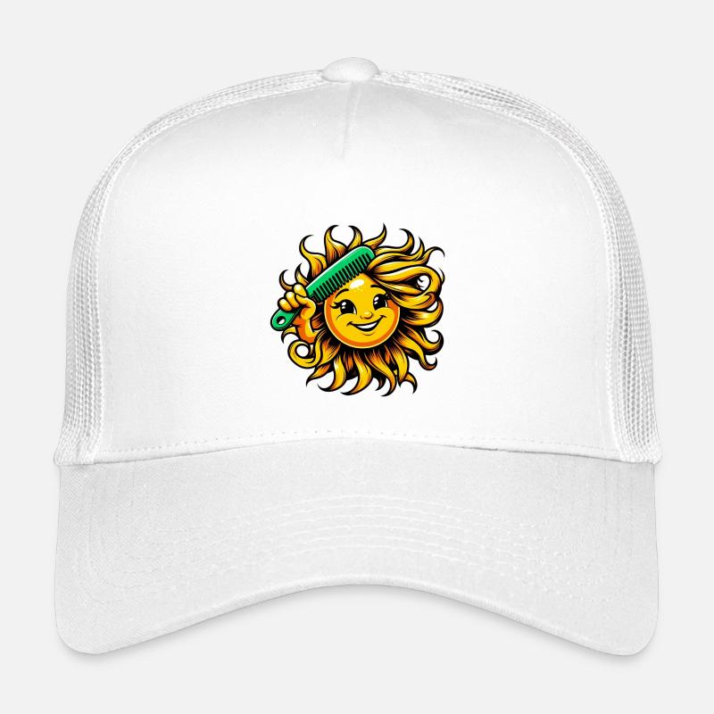 Sonne - Kinder Trucker-Cap - Weiß