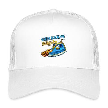 Go iron cookies... - Kids’ Trucker Cap - white - Front