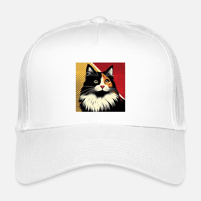 Cat 1 2 - Kids’ Trucker Cap - white