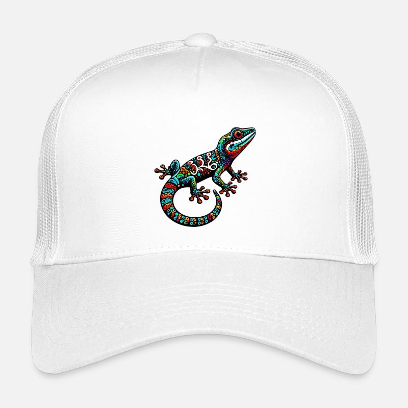 Gecko - Kinder Trucker-Cap - Weiß