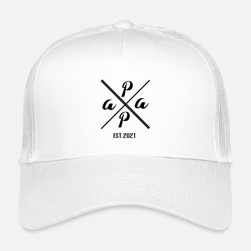 Papa Est. 2021 Typografie Design Kinder Trucker-Cap