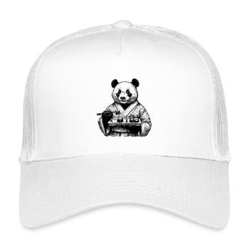 Sushi Panda Maki Kimono Zeichnung Geschenk - Kinder Trucker-Cap - Weiß - Vorne