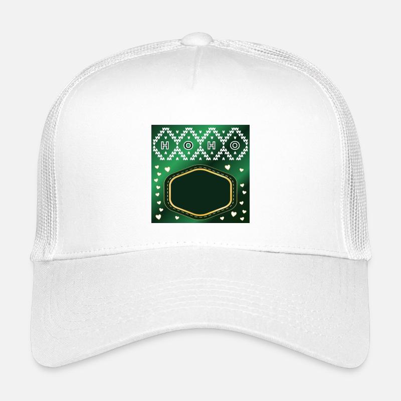 ÉTIQUETTE DE SIGNE DE NOM DE NOËL Casquette trucker enfant